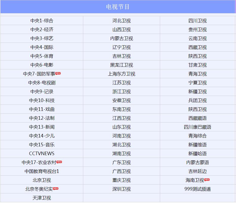 亚洲七号卫星最新节目表概览