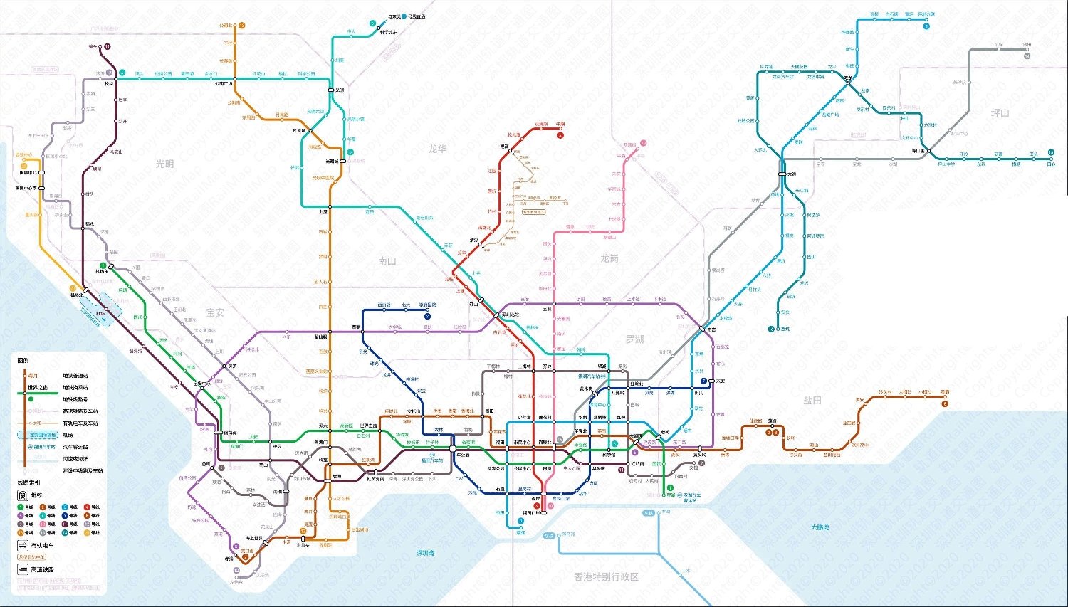 深圳地铁最新线路图全景概览